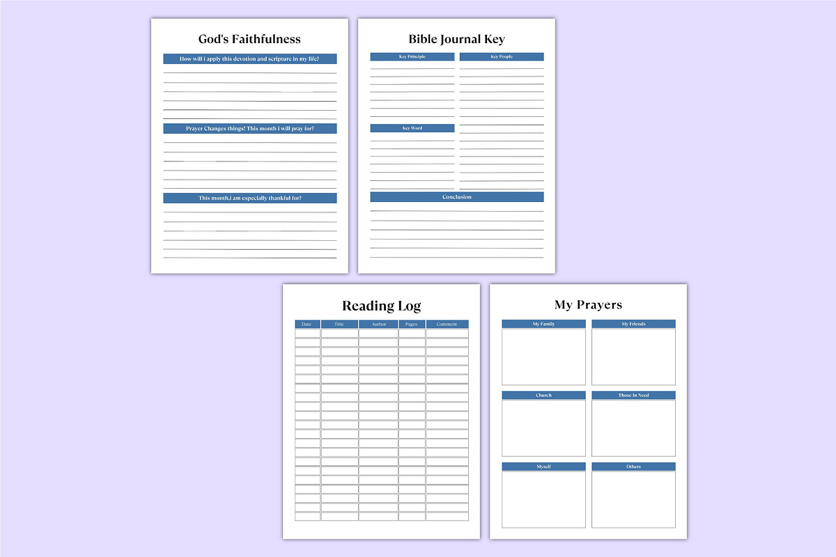 2026 Bible Study Journal Canva Kdp