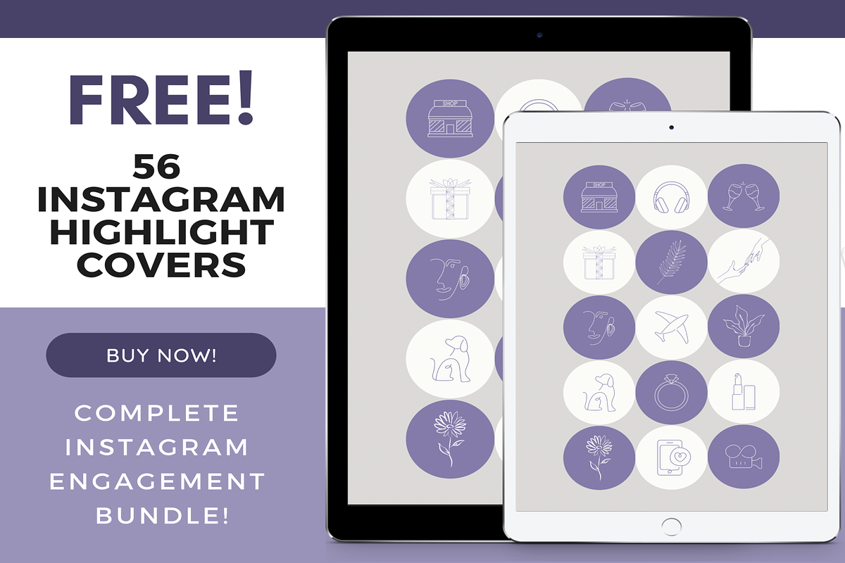 Purple Wedding/Florist Instagram, a Social Media Template by LushBury (Photo 5 of 9)