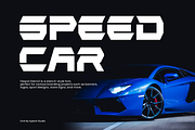 Fespot Stencil - Racing Font, a Sans Serif Font by Iqsiart Studio (Thumbnail 2 of 7)