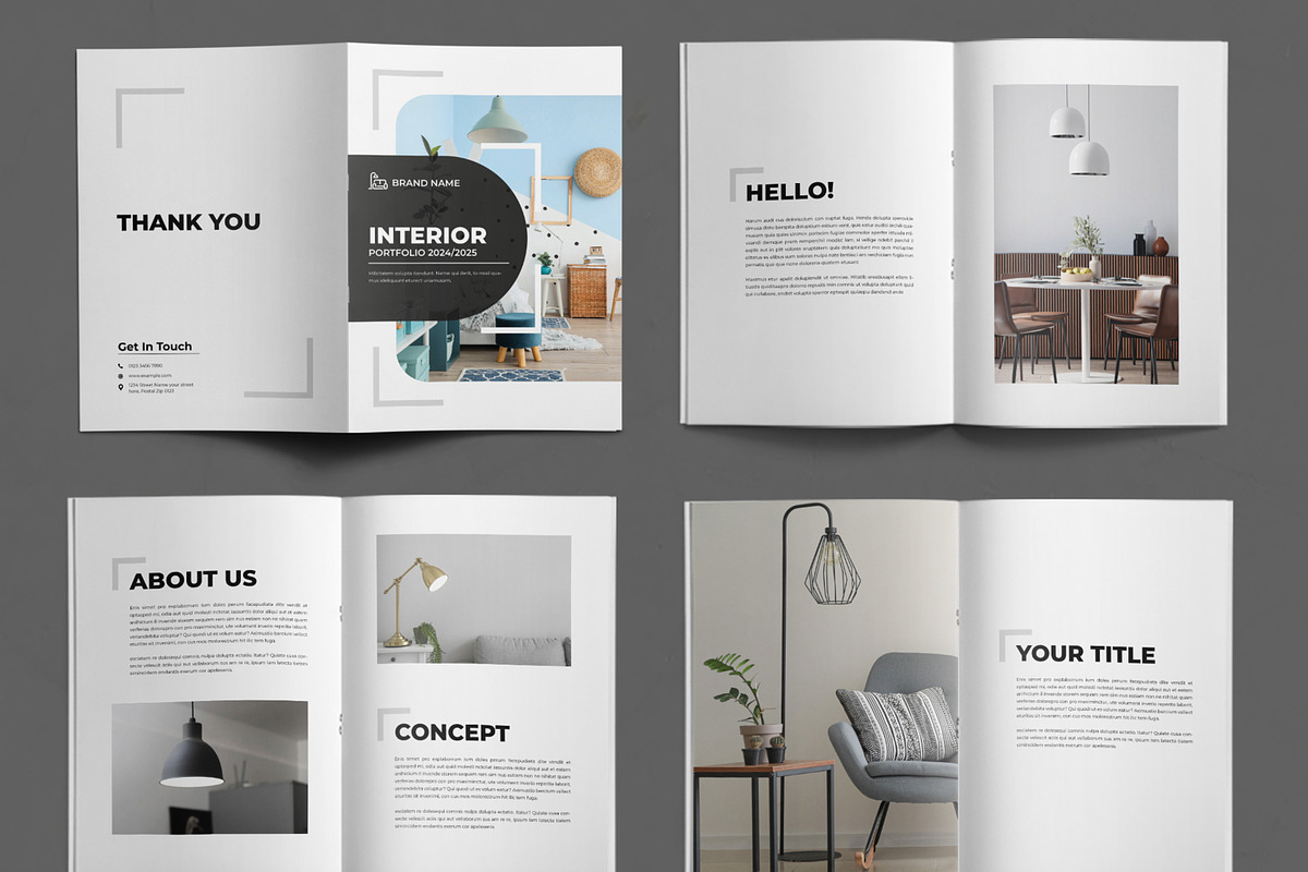 Interior Portfolio Template, a Magazine Template by ContestDesign (Photo 2 of 3)
