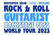 Destroyer - a heavy rock'n'roll font, a Blackletter Font by Comicraft Fonts (Thumbnail 2 of 4)