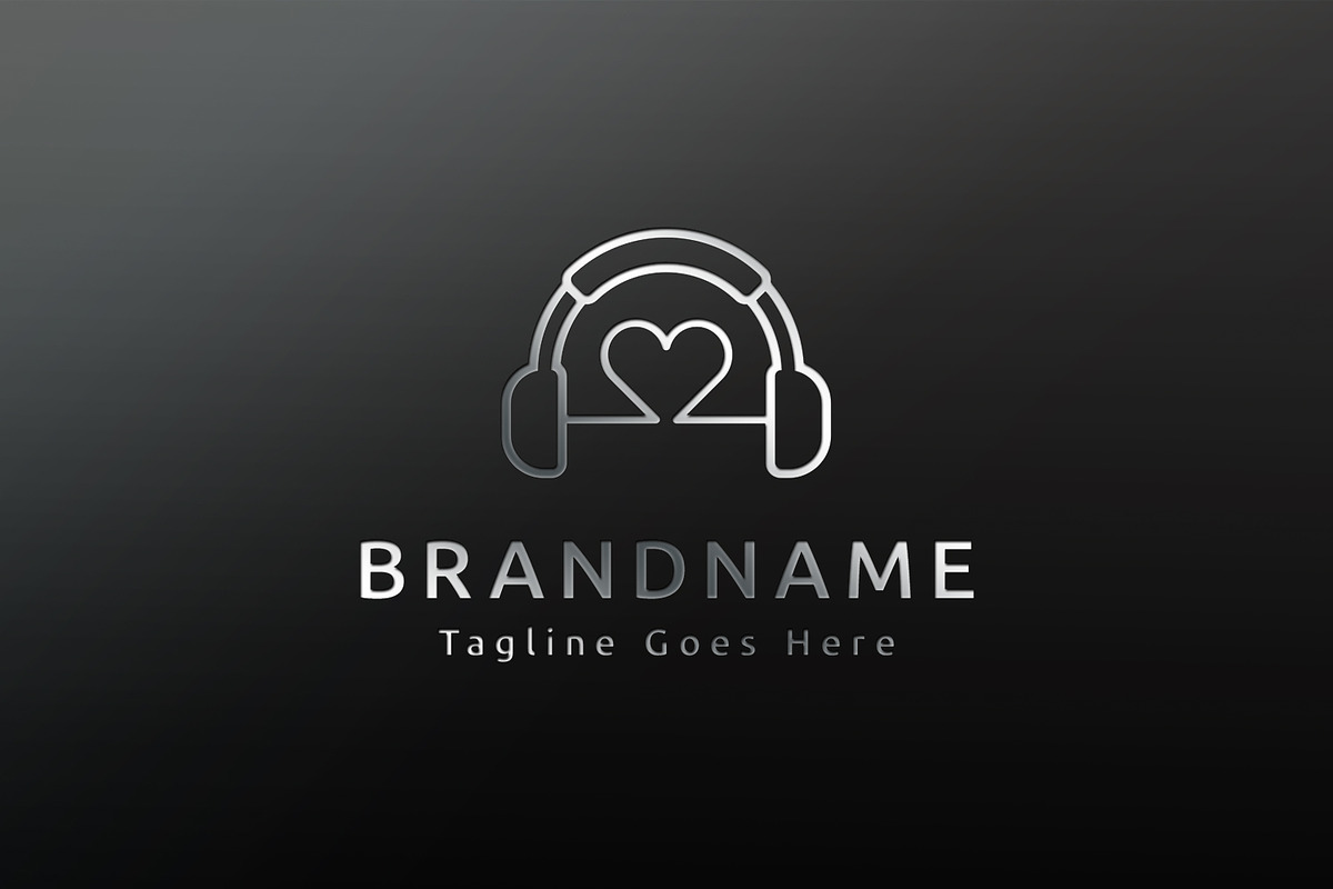 Music Love Logo Template, a Branding & Logo Template by C_Monica (Photo 3 of 3)