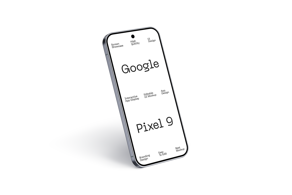 Pixel 9 Smartphone Mockup, a Device Mockup by Mockupdaddy (Photo 36 of 37)