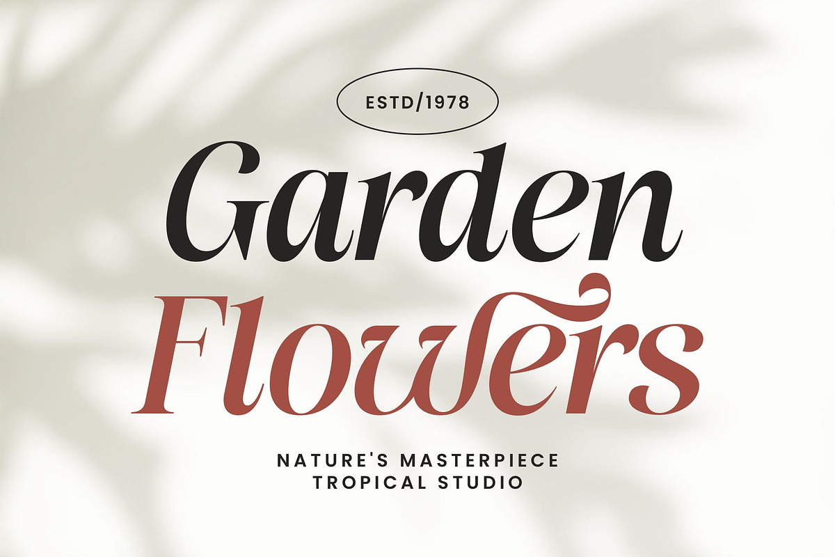 Flower Factory - Stylish Modern Seri, a Serif Font by Lettersiro (Photo 7 of 9)