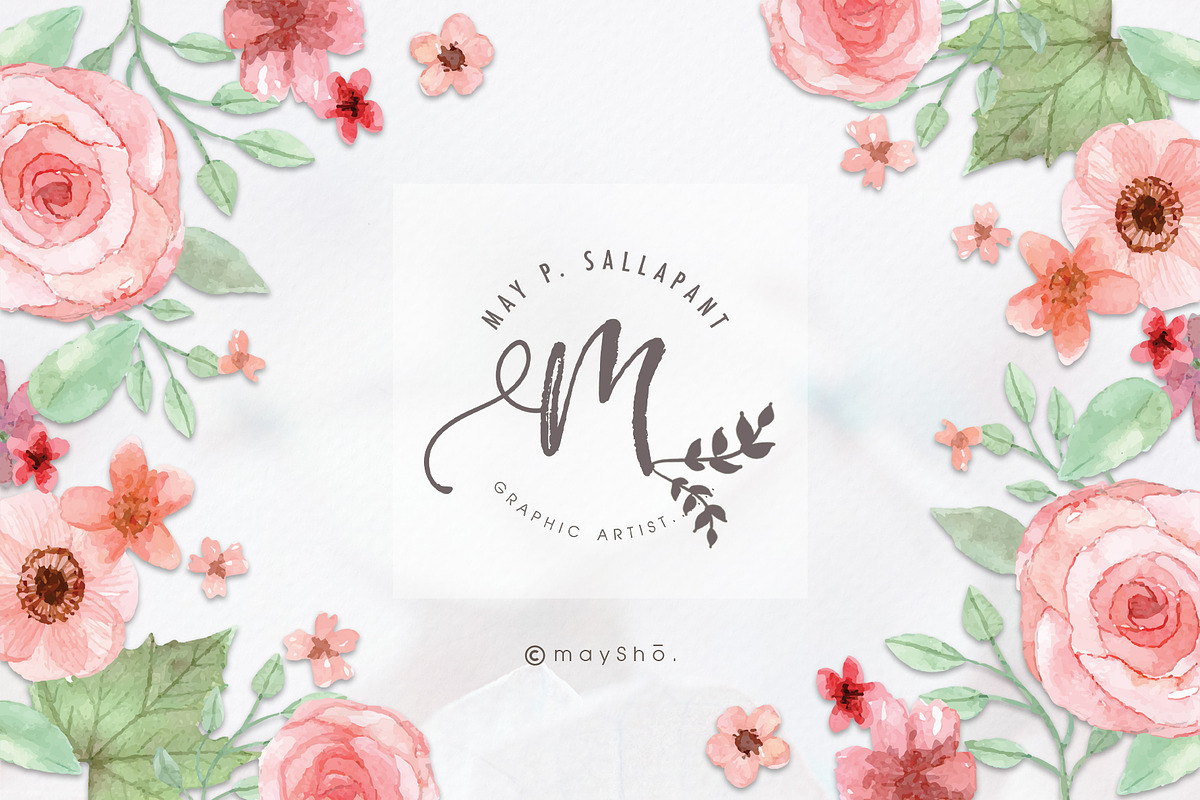 Watercolor Flower Wedding Invitation, an Illustration by May • SHO (Photo 3 of 4)