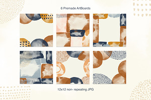 Watercolor Photoshop Shape Stamps