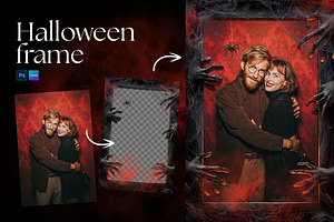 Halloween Photo Frame Flyer Template, a Layer Style Add-On by DesignerCandies
