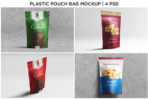 Plastic Pouch Bag / Doypack Mockup