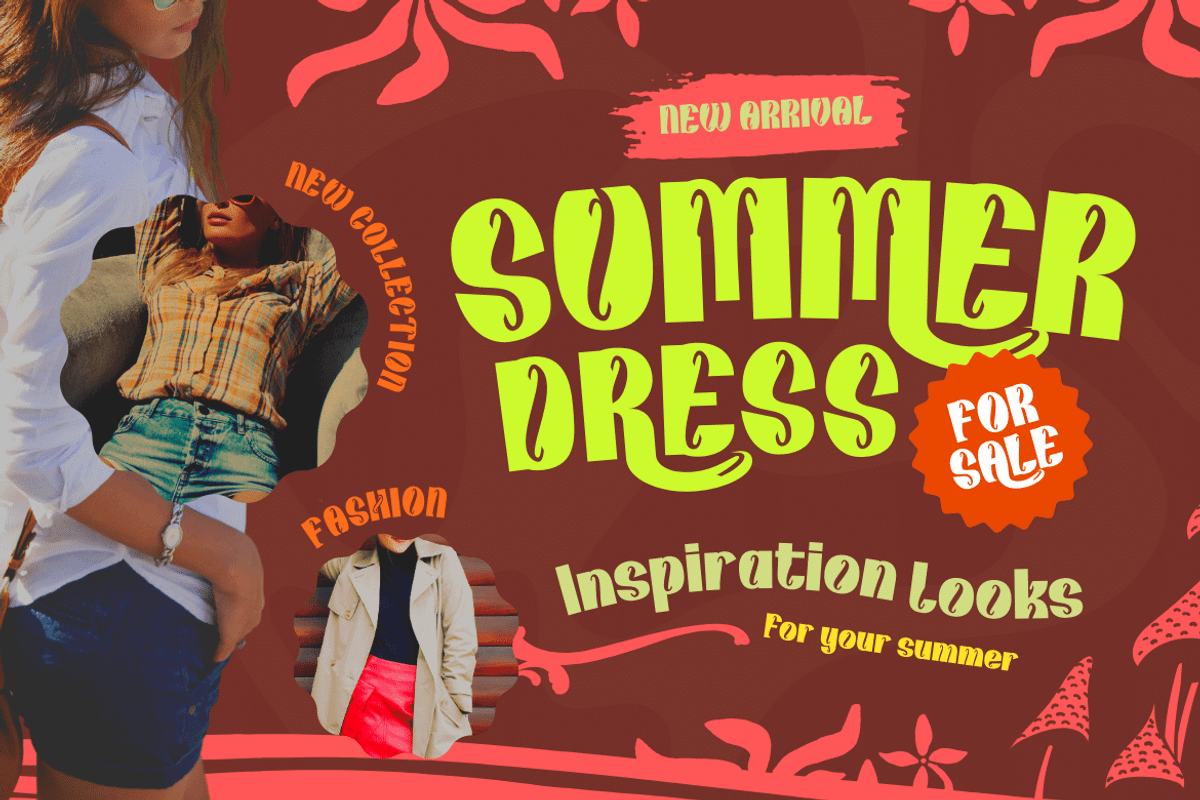 Kunhety | Groovy Retro Font, a Sans Serif Font by twinstd (Photo 3 of 12)