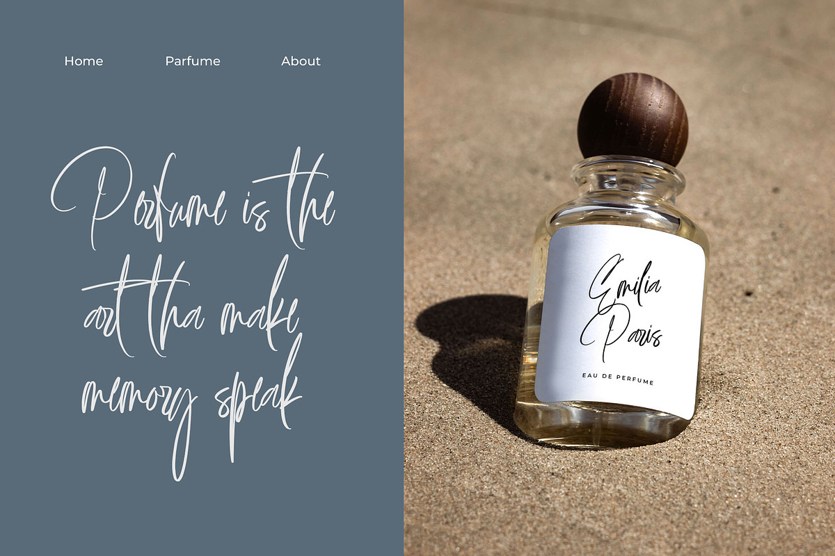 Hampother Signature Script Font, a Script Font by RantautypeStudio (Photo 6 of 15)