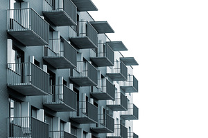 Residential building with balconies, an Architecture Photo by BOOCYS