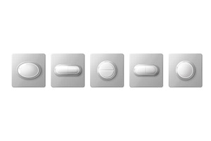 Silver blister pack pills with, an Object Illustration by art PVP - market