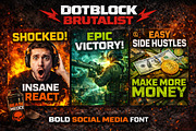 DotBlock Brutalist, a Blackletter Font by Art StoreID (Thumbnail 6 of 13)