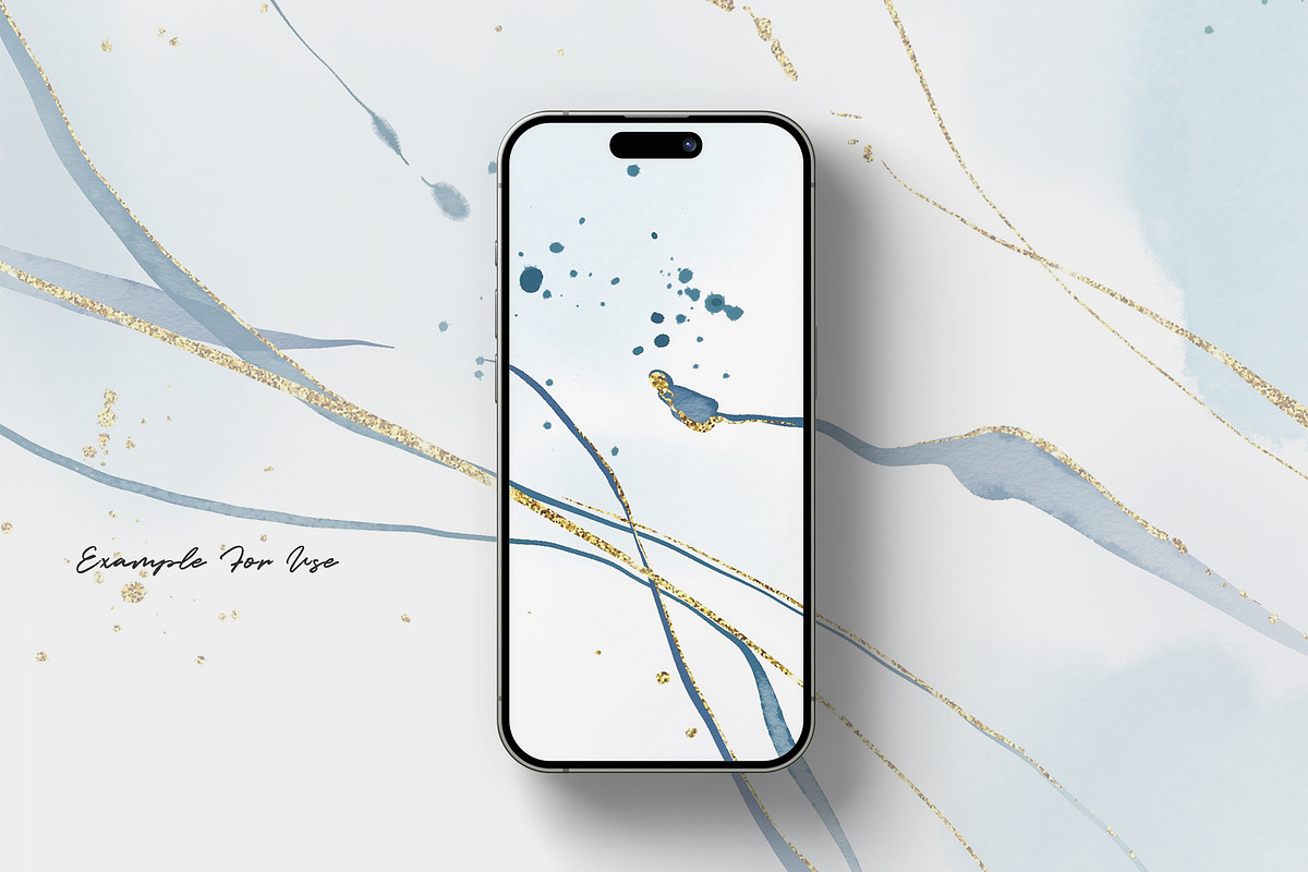 Watercolor Blue Abstract Background, a Background Graphic by Yorda Studio (Photo 10 of 10)
