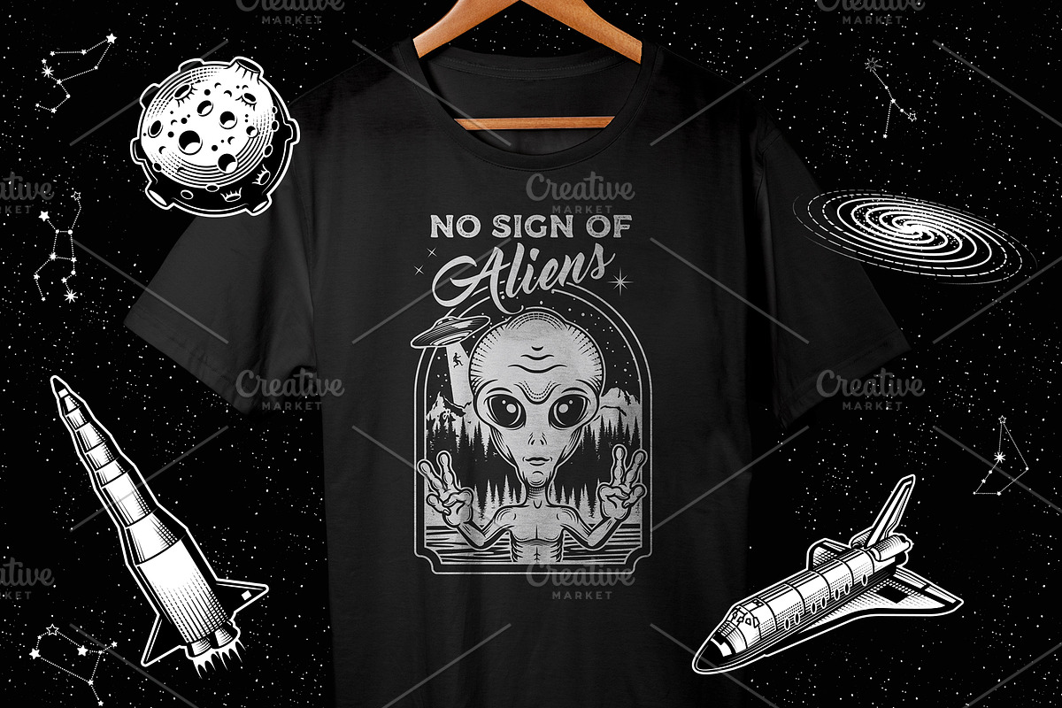 Collection of space logos, an Illustration by Moloko88 (Photo 2 of 2)