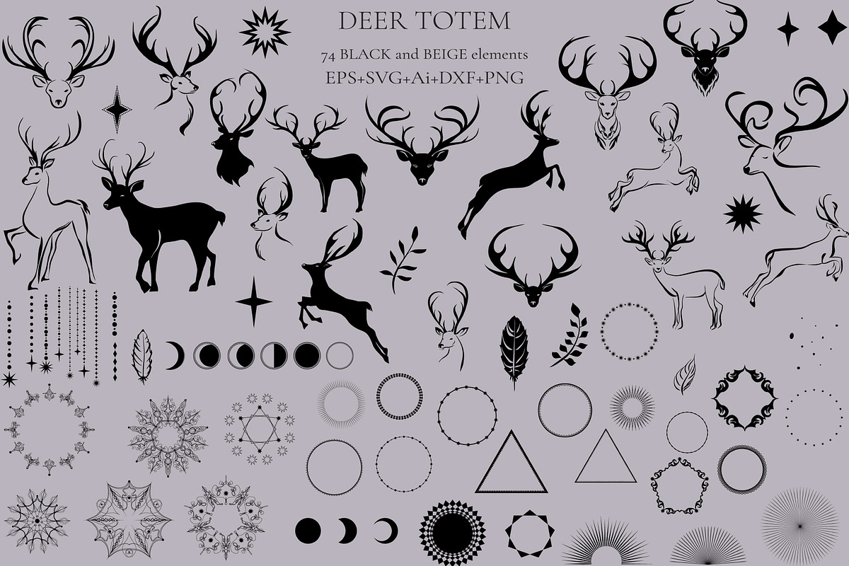 Deer Totem, an Animal Illustration by Salted Galaxy (Photo 10 of 10)