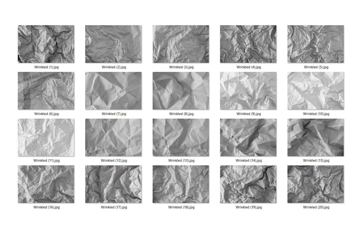 20 Wrinkled Paper Texture, a Texture Graphic by CCPreset (Photo 2 of 3)