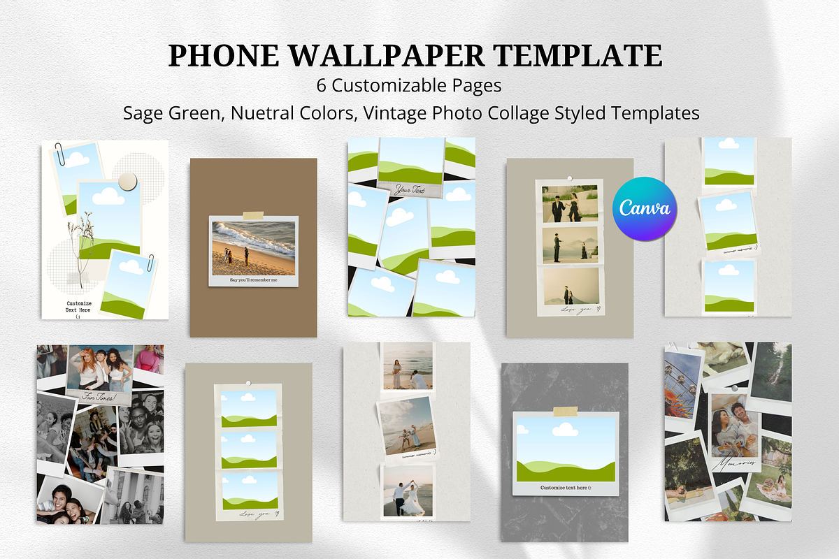 Wallpaper Canva Templates Bundle, a Social Media Template by Wicked Creative (Photo 4 of 12)