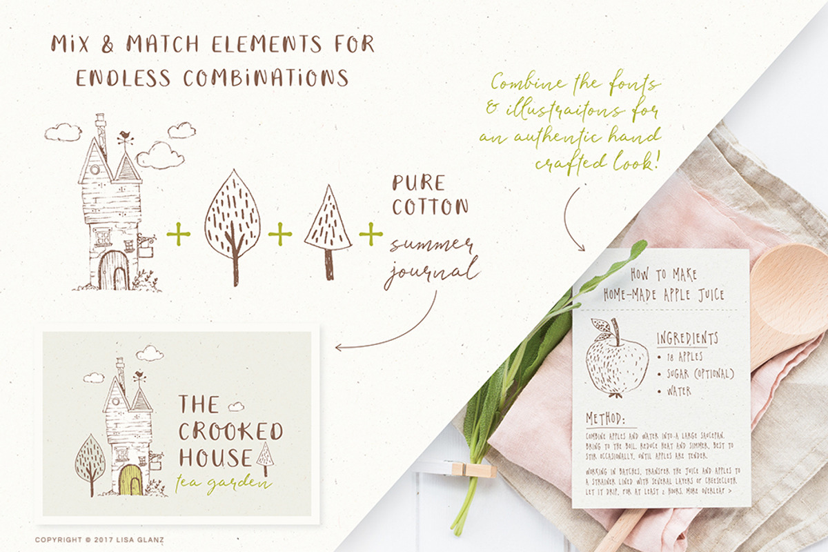 Rustic Resource Collection volume 1, a Script Font by Lisa Glanz (Photo 15 of 15)