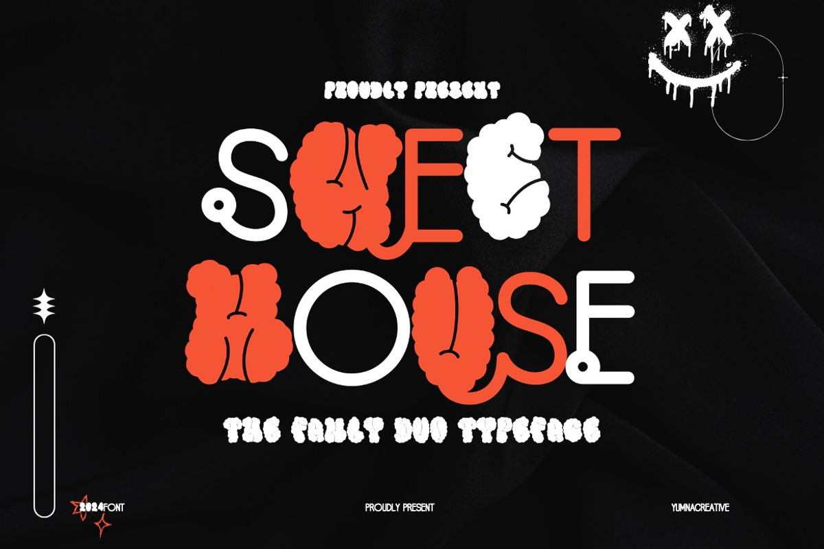 Sweet Mouse - Family Duo Font, a Sans Serif Font by Dhabee (Photo 1 of 14)