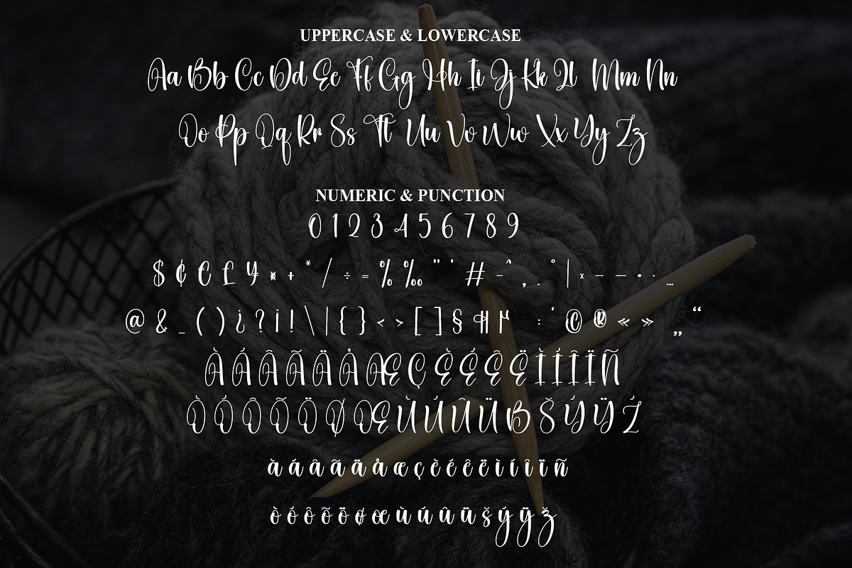 Knitting | Script Font, a Handwritten Font by Scratchones (Photo 7 of 9)