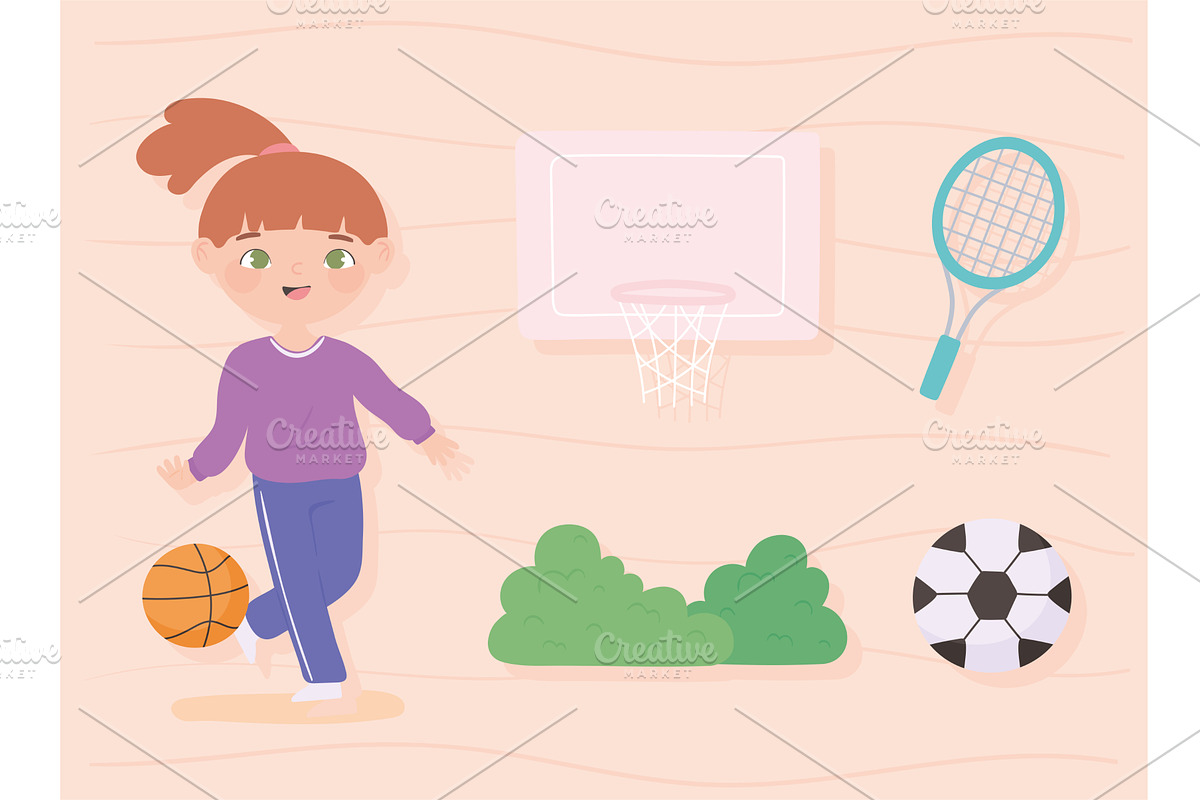 icons girl sport, a Person Illustration by studiogstock