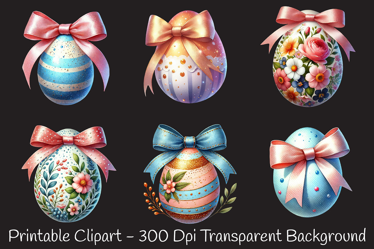 Easter egg sublimation clipart, an Illustration by RobertsArt (Photo 5 of 7)