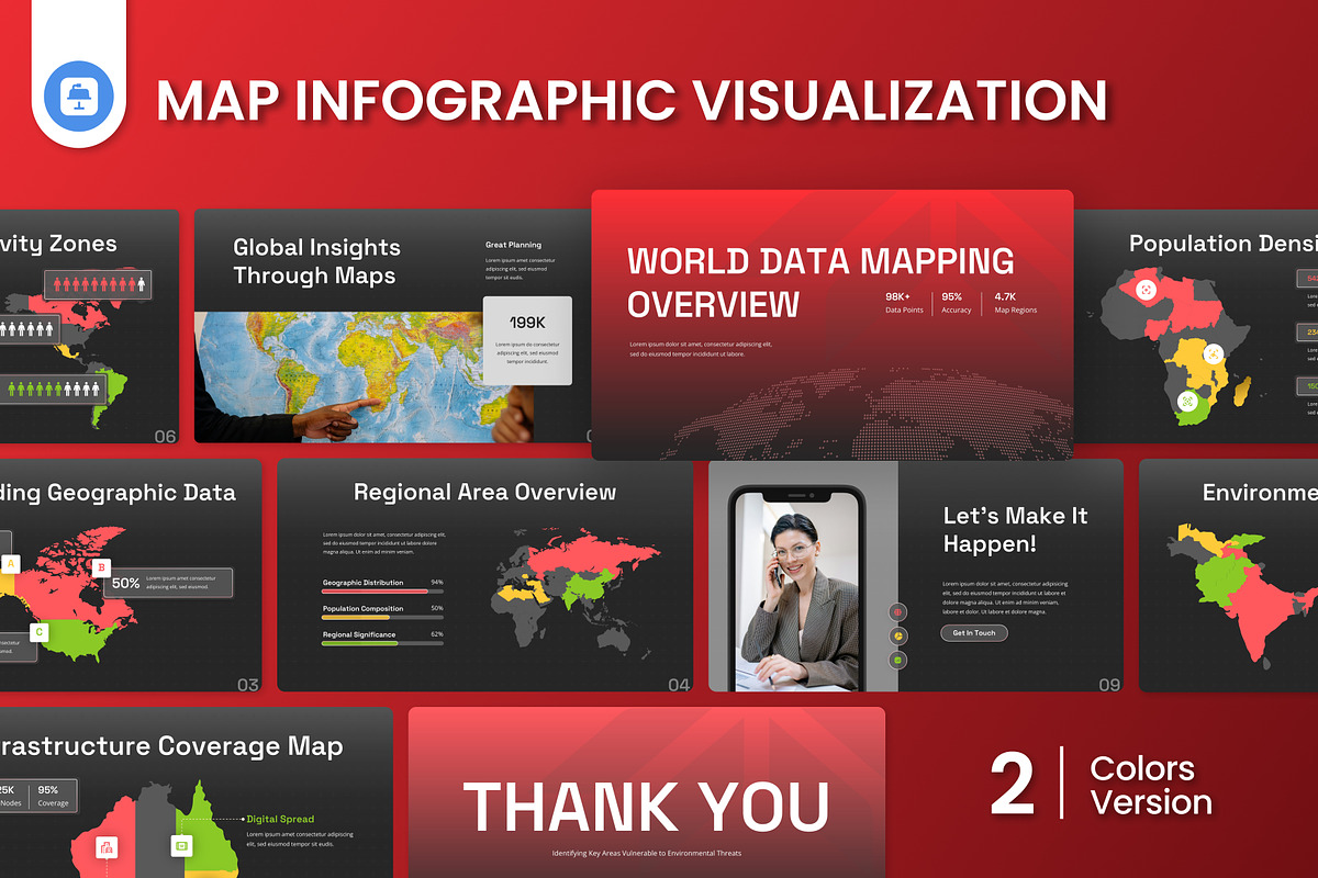 Map Infographic Visualization KEY, a Presentation Template by Antstheme
