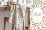 Farmhouse Blue Beige Floral Patterns, a Pattern Graphic by Eclectic Anthology (Thumbnail 5 of 12)