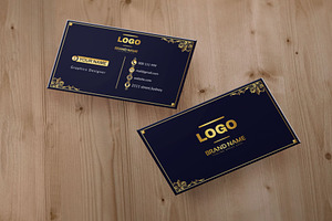 Golden Business Card Template