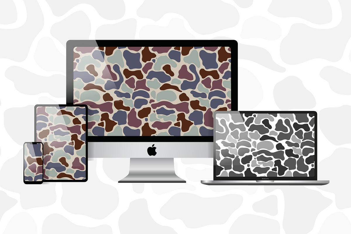 Pebble Camo Seamless Pattern, a Pattern Graphic by Graphic Pattern Studio (Photo 3 of 4)