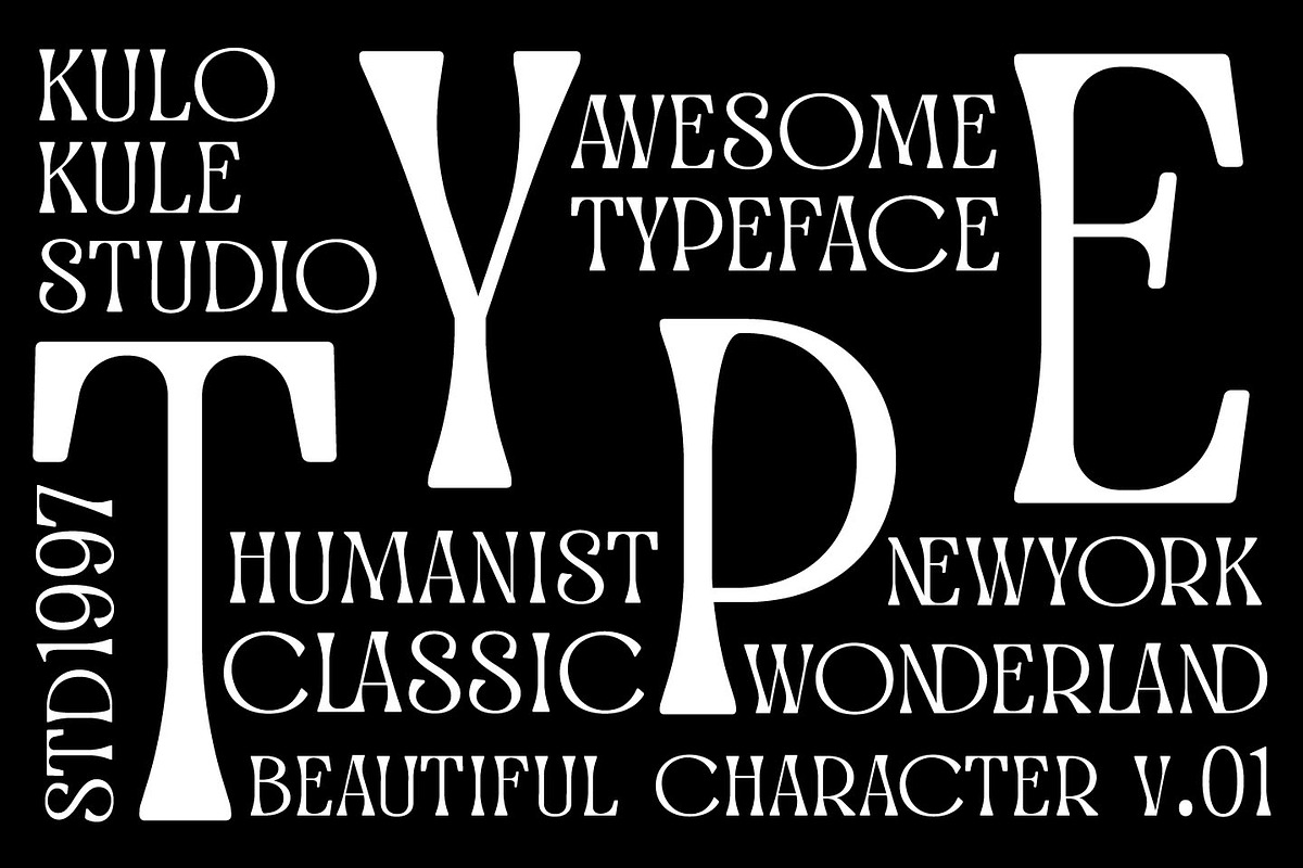 Awesome Lathusca - Unique Serif, a Sans Serif Font by Kulokale (Photo 4 of 10)