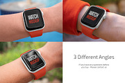 Smart Watch Mockup Set, a Wearable Device Mockup by Country4k (Thumbnail 4 of 4)