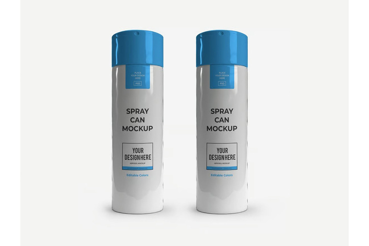 Aerosol Spray Bottle Mockup Template, a Packaging Mockup by DesignRushMarket (Photo 10 of 11)