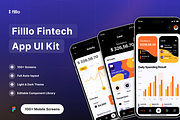 Filllo - Fintech App UI Kit, an UI Kit Template by floxui (Thumbnail 1 of 8)