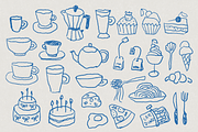 Scribble Food Hand-Drawn Pack, a Food Illustration by Veronika Gotovceva (Thumbnail 3 of 8)
