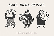 50 Hand-Drawn Bakery Characters, a Food Illustration by Veyla (Thumbnail 5 of 14)