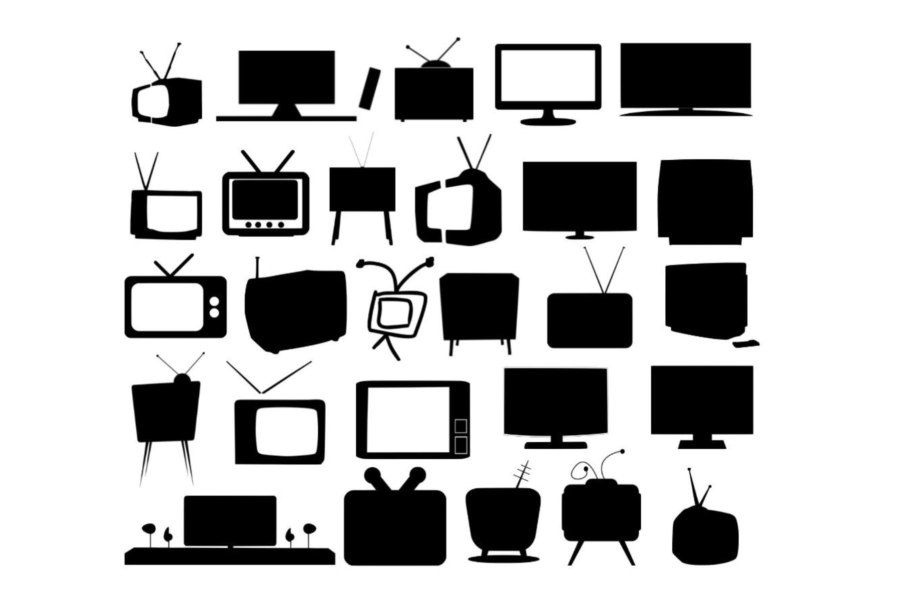 Television SVG, a Technology Illustration by Awieee1