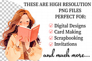 Blush Book Lover Clipart Bundle, an Illustration by Daily.Designs (Thumbnail 2 of 7)