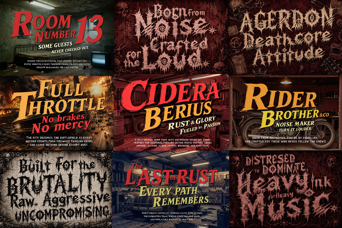 Ultimate Halloween Terror Font Pack, a Handwritten Font by HypeWorksCo (Photo 4 of 15)