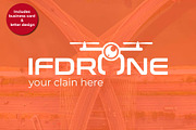 Drone logo, a Branding & Logo Template by Luis Quesada Design (Thumbnail 1 of 5)