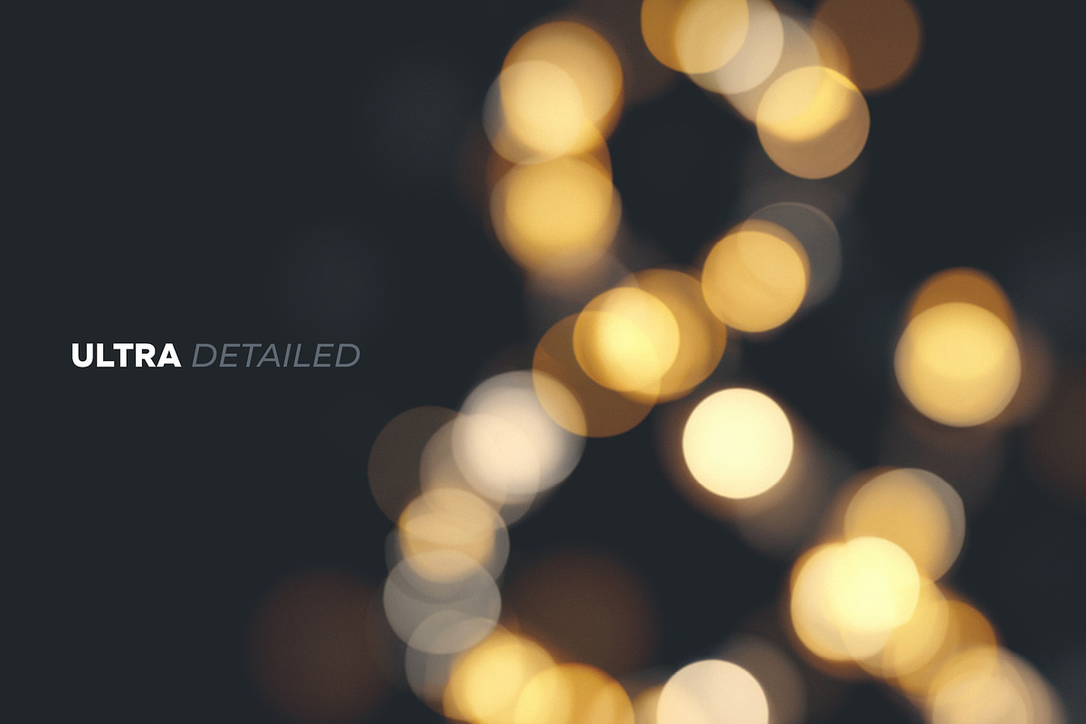 Golden Warm Bokeh Letters Overlays, a Symbol Font by PhotoSpirit (Photo 6 of 8)