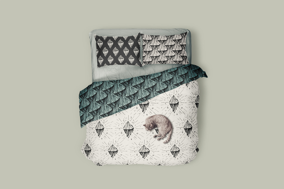 Vintage Mountain Print & Patterns, a Pattern Graphic by barsrsind (Photo 1 of 3)