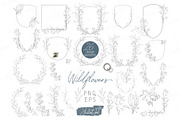 Wildflowers: Wedding clipart, a Decorative Illustration by JuDesign (Thumbnail 1 of 5)