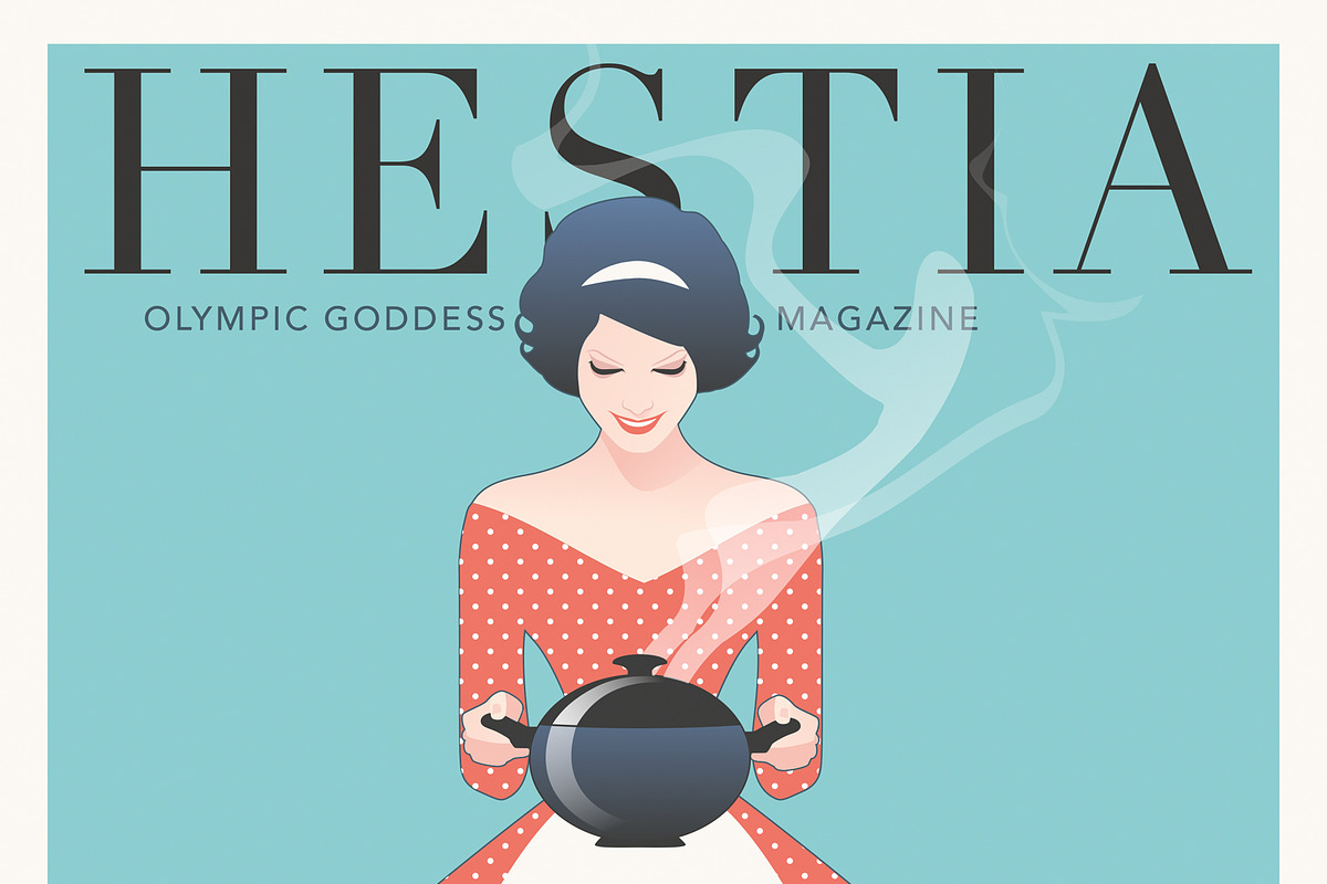 Olympus Goddesses Magazine, a Decorative Illustration by La Inspiratriz (Photo 6 of 7)