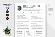 Resume/CV, a Resume Template by ArtisticLand (Thumbnail 1 of 3)