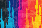 Rainbow Grunge Pattern, a Pattern Graphic by Printable Treasure (Thumbnail 9 of 10)