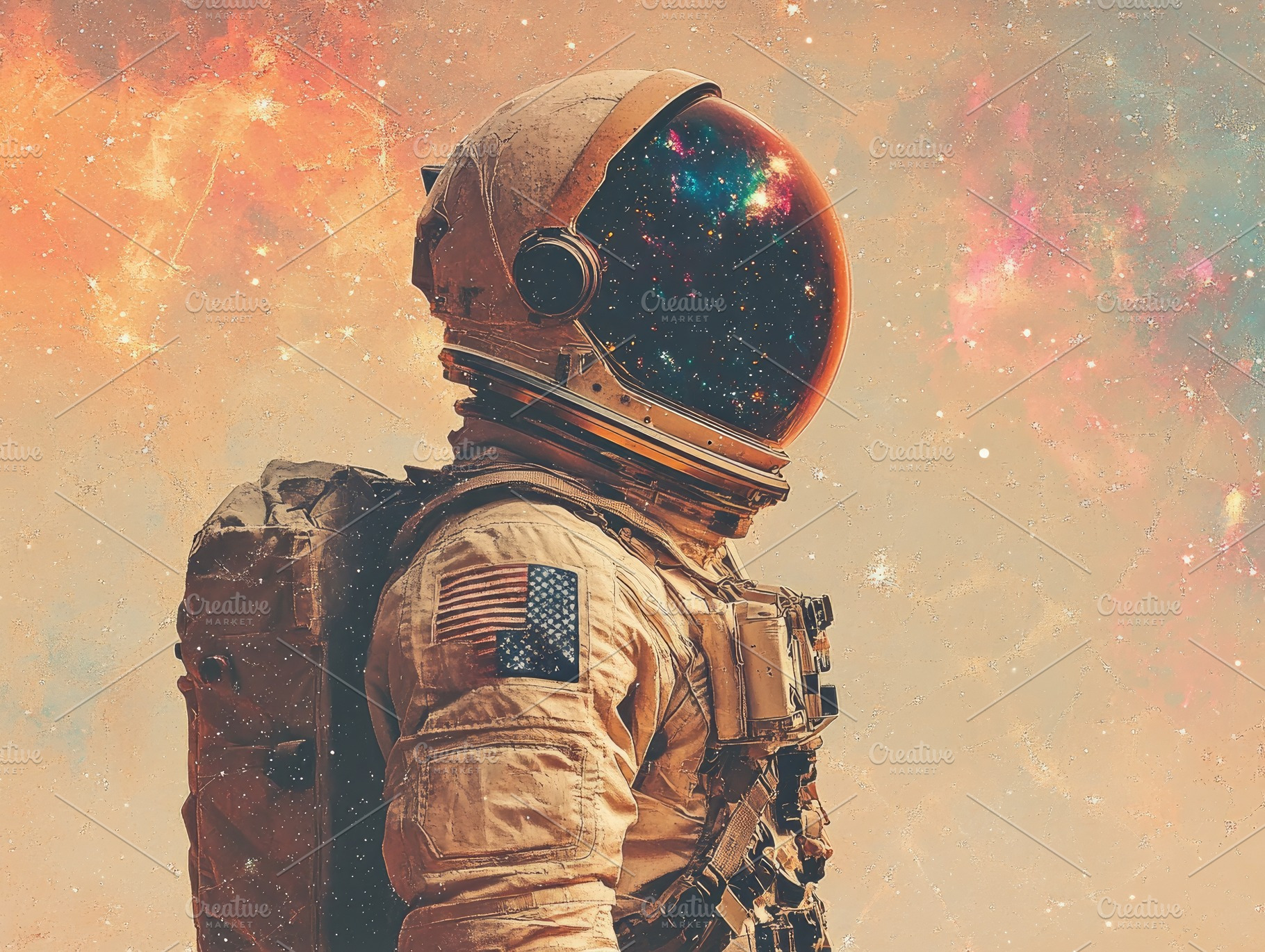 collage astronaut in outer space, a Photo by Pictures for you!!!!!!!!!
