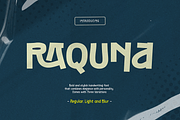 Raquna Font, a Handwritten Font by Grontype (Thumbnail 1 of 8)