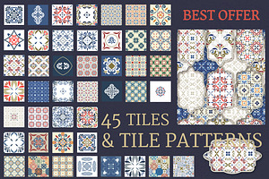 Set of 45 TILES 